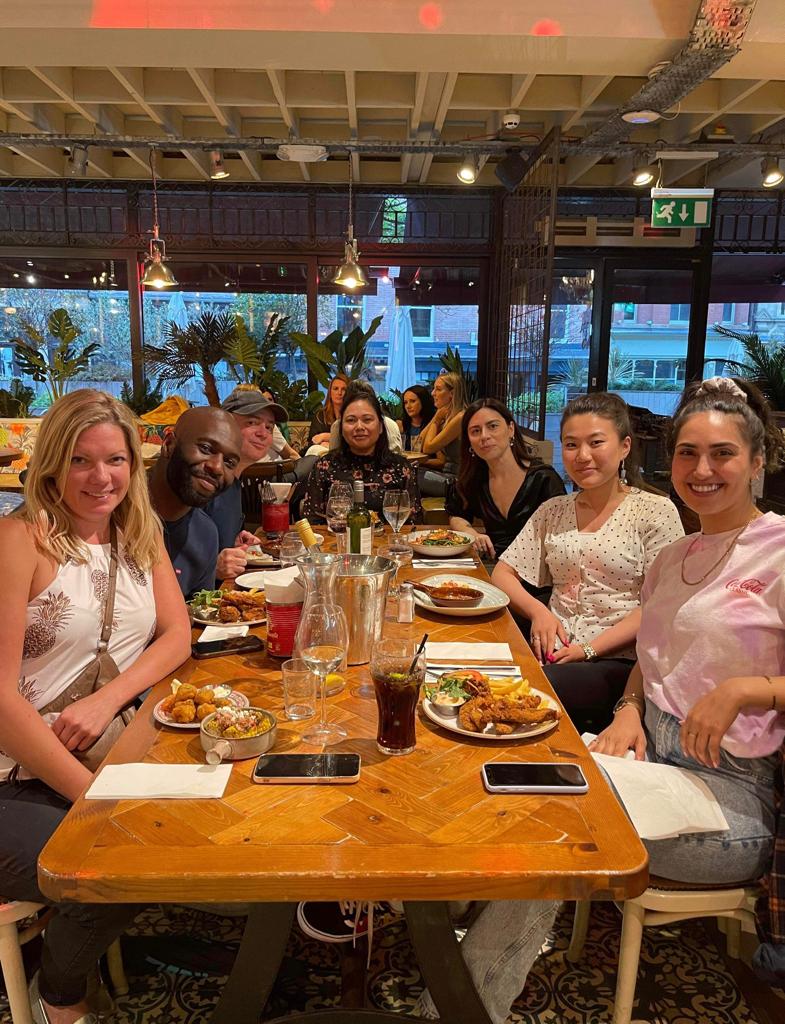 Account Management Team and Jenny on a social outing