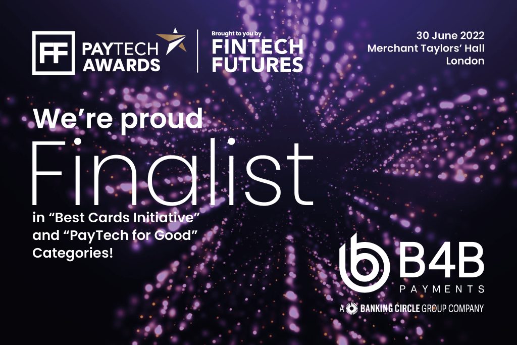 We’ve made the PayTech Awards Finalist